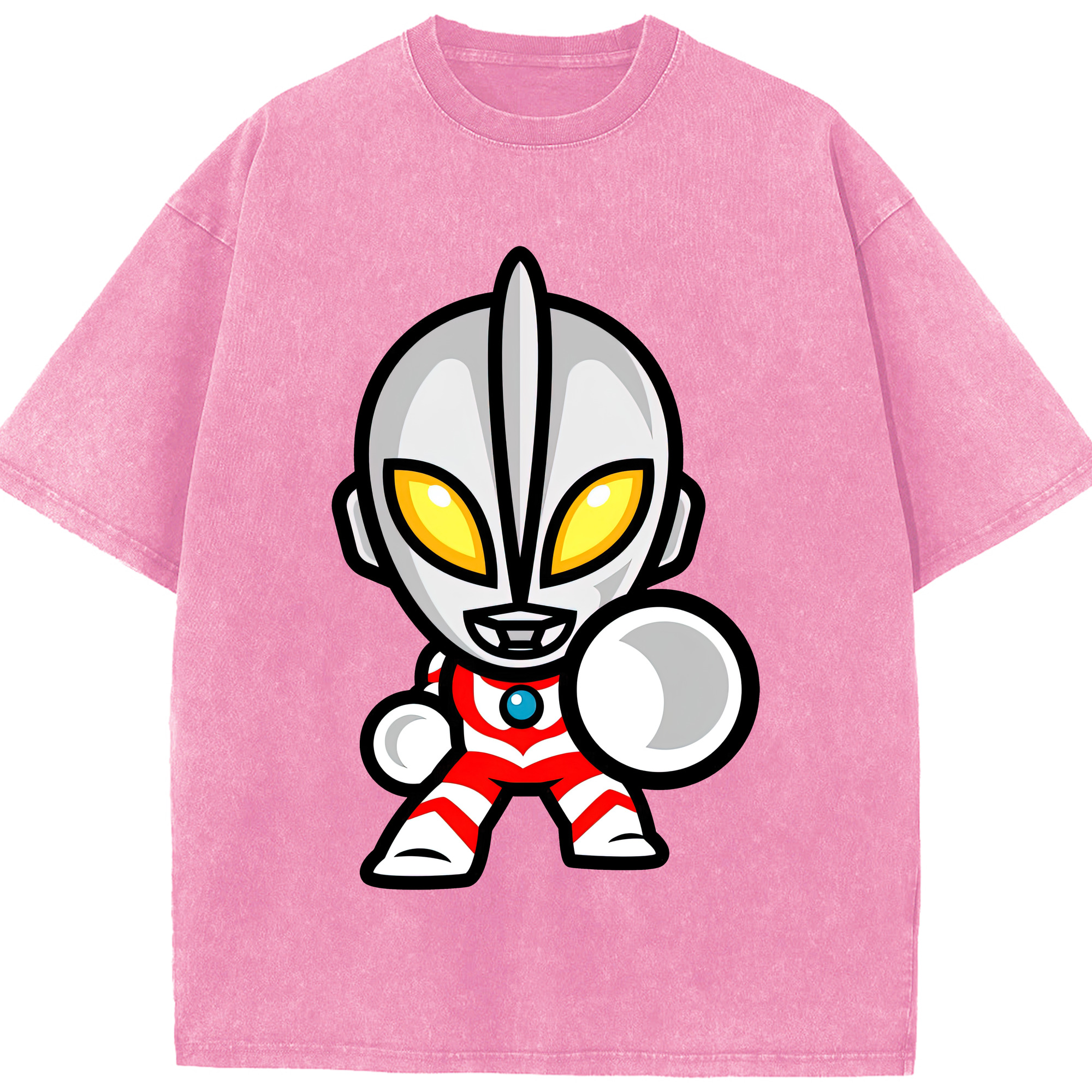 （画像用） ウルトラマン Ultraman 綿100% ヴィンテージ風 半袖Tシャツ（フロントプリント）